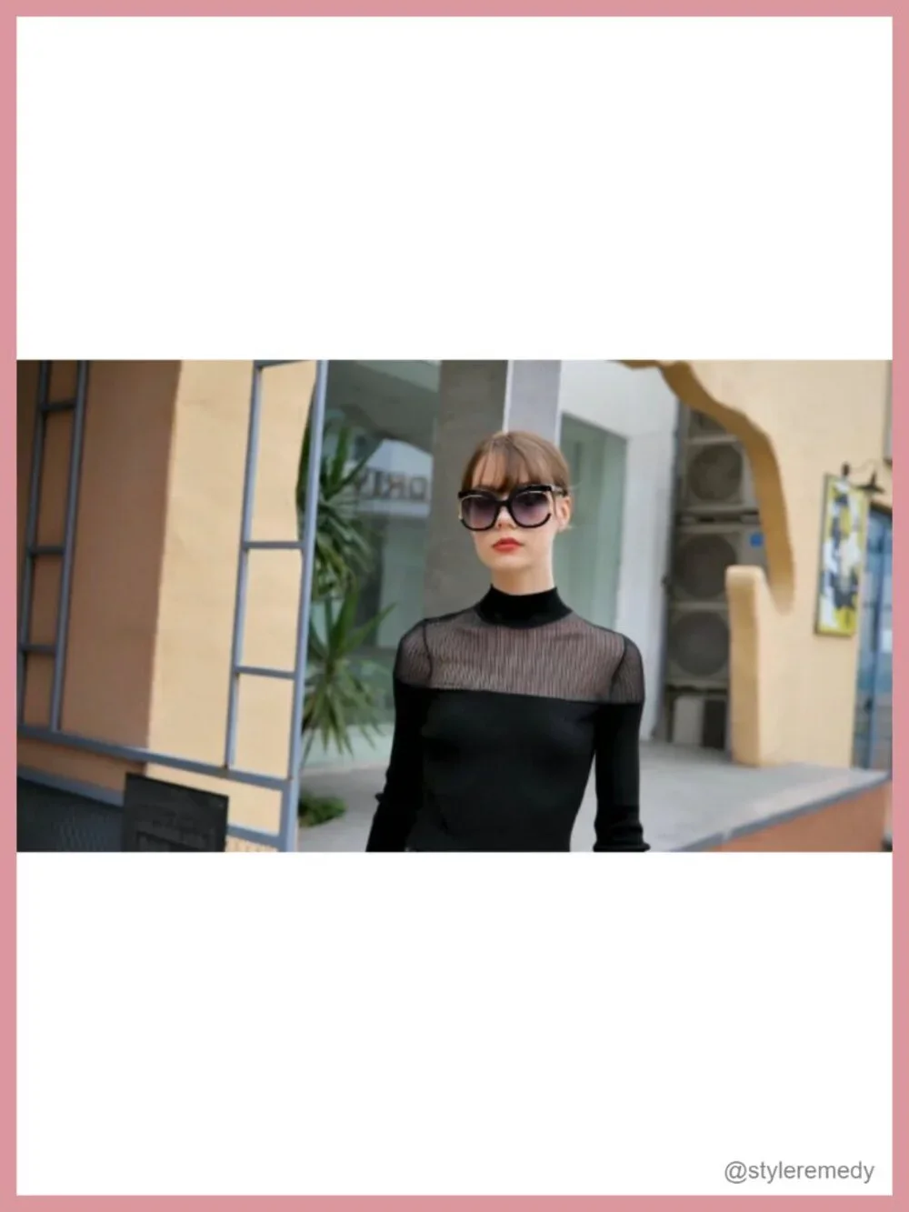 Retro Oversized Sunglasses UV400 Half-Metal Frame Women Wrap Around